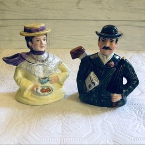 SOLD Vintage Omnibus Fitz & Floyd English Teapots